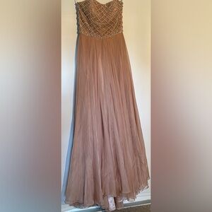 Sherri Hill Dusty Rose Strapless Beaded Prom/Bridesmaid/Formal Dress NWOT